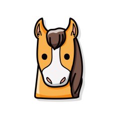 Chinese Zodiac horse doodle N3