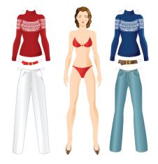 Doll with clothes N5