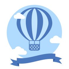 Vector Hot Air Balloon Background N2