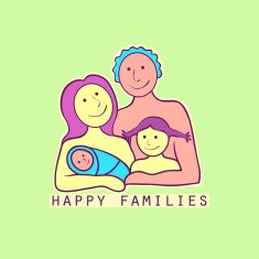 Family label and emblem