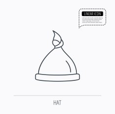 Baby hat icon Newborn cap sign N2
