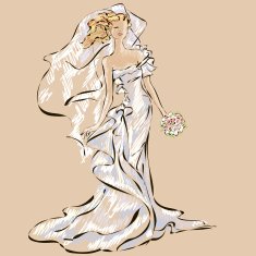 Wedding Day invitation with beautiful fiancee N2