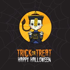 Halloween Trick or Treat Chinese Zombie Costume