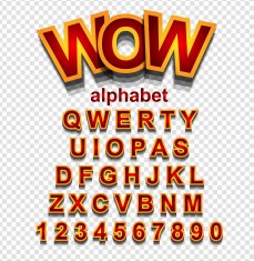 Colorful Funny Simple Font for Cartoon project Child event poster N7