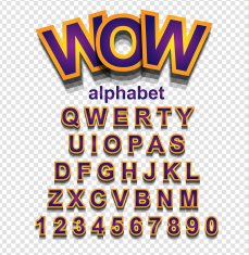 Colorful Funny Simple Font for Cartoon project Child event poster N10