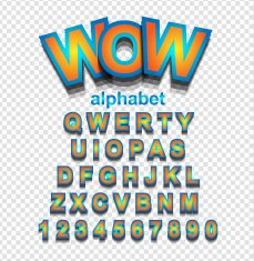 Colorful Funny Simple Font for Cartoon project Child event poster N11