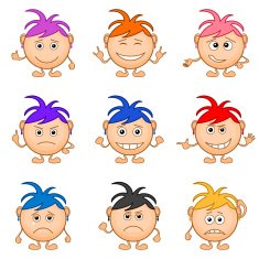 Smilies girls set