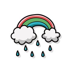 rainbow doodle N4