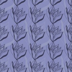 Autumn Flowers vector seamless pattern N2