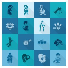 Happy Mothers Day Icons N115