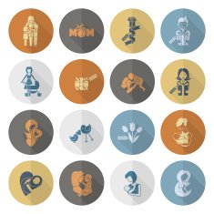 Happy Mothers Day Icons N120
