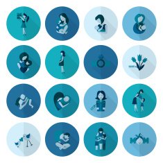 Happy Mothers Day Icons N126