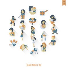 Happy Mothers Day Icons N129