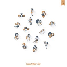 Happy Mothers Day Icons N131