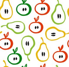 Decorative seamless pattern in scandinavian style