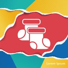 baby socks icon