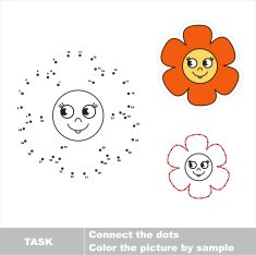 Dot to dot children search game