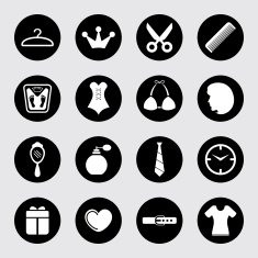 Fashion and accessories icon set N11