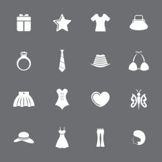 Fashion and accessories icon set N20