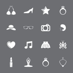 Fashion and accessories icon set N21