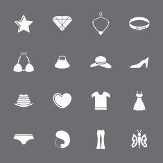 Fashion and accessories icon set N22