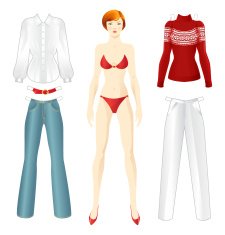 Doll with clothes N7