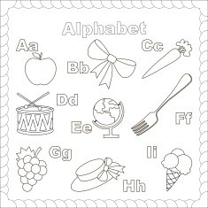 Letters a-i free image download