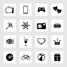 Entertainment Vecto Icons Set N3