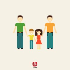 Gay family with children