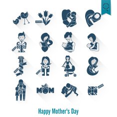 Happy Mothers Day Icons N153