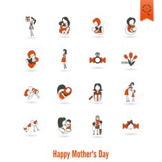 Happy Mothers Day Icons N158