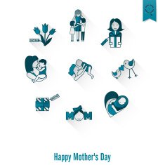 Happy Mothers Day Icons N161
