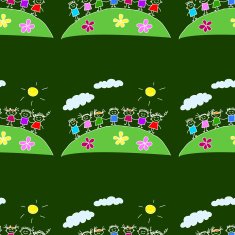 Colorful seamless pattern on blackboard N12