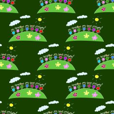 Colorful seamless pattern on blackboard N13
