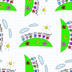 Seamless colorful vector pattern N13