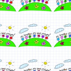 Seamless colorful vector pattern N14