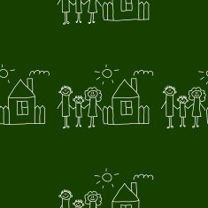 Blackboard School Seamless vector pattern N5
