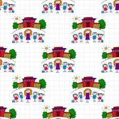 Seamless colorful vector pattern N24