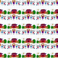 Seamless colorful vector pattern N25