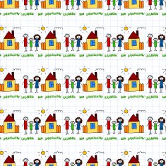 Seamless colorful vector pattern N28