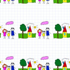 Seamless colorful vector pattern N31