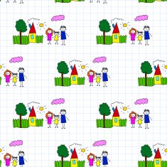 Seamless colorful vector pattern N32