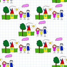 Seamless colorful vector pattern N34