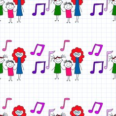 Seamless colorful vector pattern N38