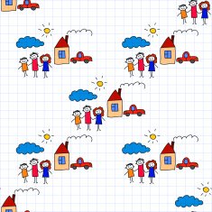 Seamless colorful vector pattern N64