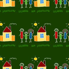 Colorful seamless pattern on blackboard N26
