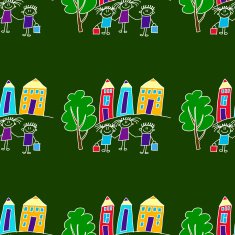 Colorful seamless pattern on blackboard N27