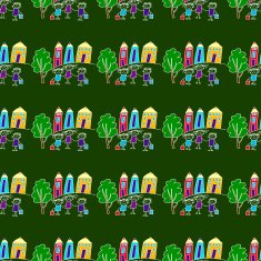Colorful seamless pattern on blackboard N29