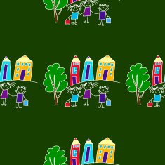 Colorful seamless pattern on blackboard N31