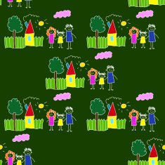 Colorful seamless pattern on blackboard N54